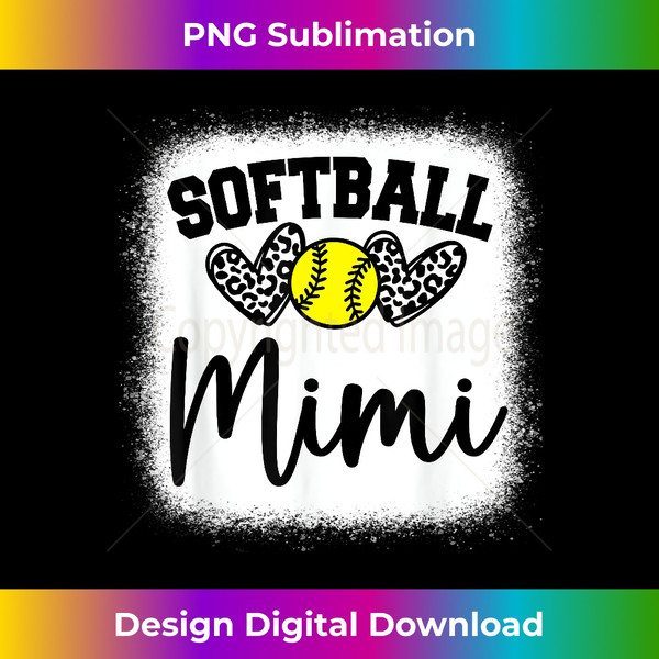 Personalized Softball Heart Cute Mimi Softball 1 - Artistic Sublimation Digital File