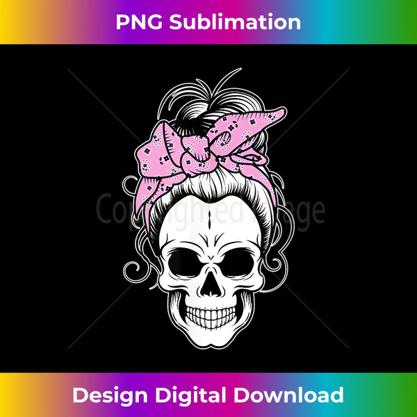 Skull s for Messy Bun Hair Bandana Matching Group 1 - Exclusive PNG Sublimation Download