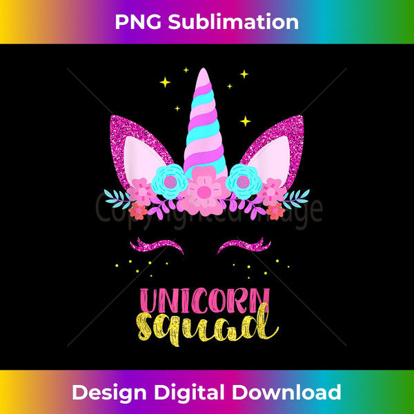 Unicorn Squad, Cute Fantasy Family Matching for Parties 1 - Premium Sublimation Digital Download