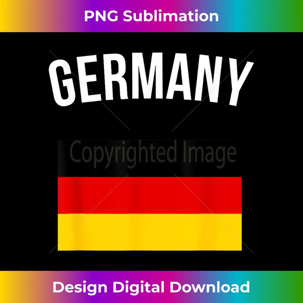 Germany T-shirt German Flag Tee Vacation & Travel Gift - PNG Transparent Digital Download File for Sublimation