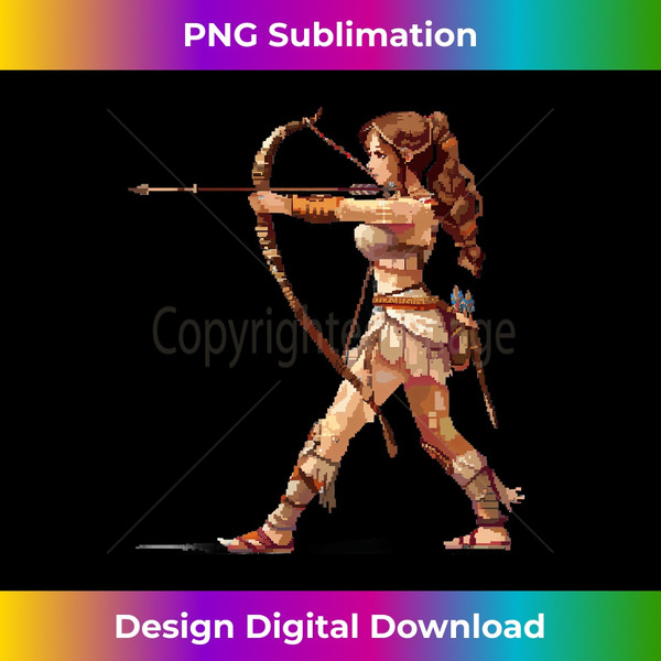 Artemis Goddess 8 Bit - Exclusive Sublimation Digital File