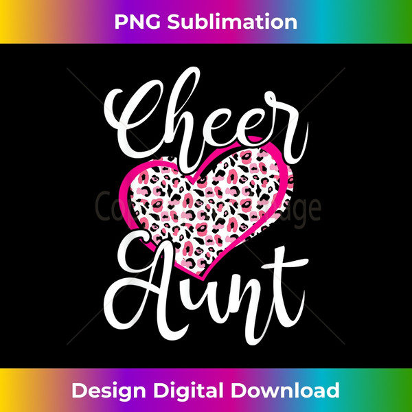 Cheer Aunt - Cheerleaders Squad Star Aunt Sports Lover - PNG Transparent Sublimation Design