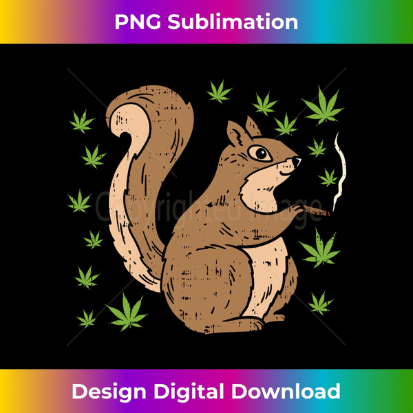 Squirrel Smoking Weed Cannabis 420 THC Blunt Stoner  1 - Trendy Sublimation Digital Download