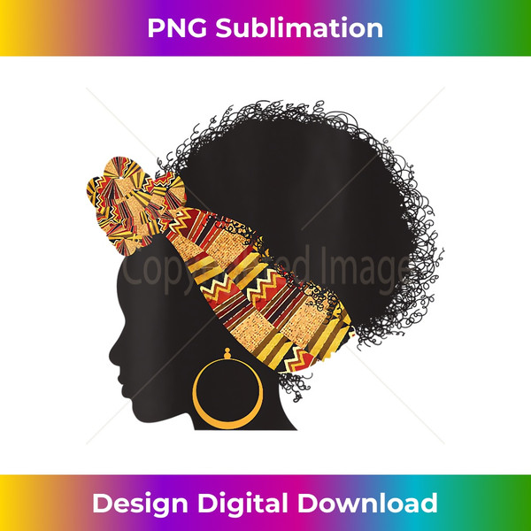 Womens Funny Kente Cloth Head Wrap Gift For African American Women V-Neck - Chic Sublimation Digital Download - Ideal for Imaginative Endeavors