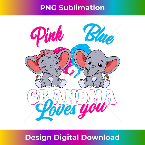 Super Grandma Pink Blue Grandchildren Granny Nana Nan Momma Long Sleeve - Signature Sublimation PNG File