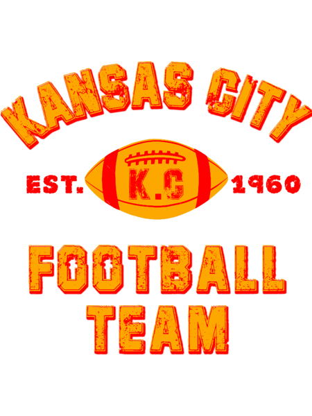 Kansas city football team est 1960 chiefs jersey.png