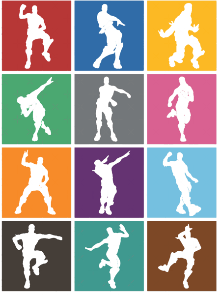 Battle Royale Victory Dance Rainbow lattice Funny - Inspire Uplift