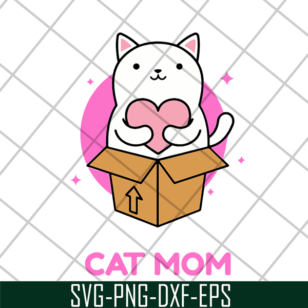 MTD04042109-Cat mom svg, Mother's day svg, eps, png, dxf digital file MTD04042109.jpg