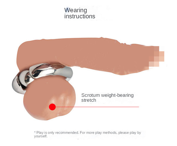 Stainless Steel Ball Stretcher Heavy Duty Scrotum Ring Cock Ring Sex Toys01_副本.jpg