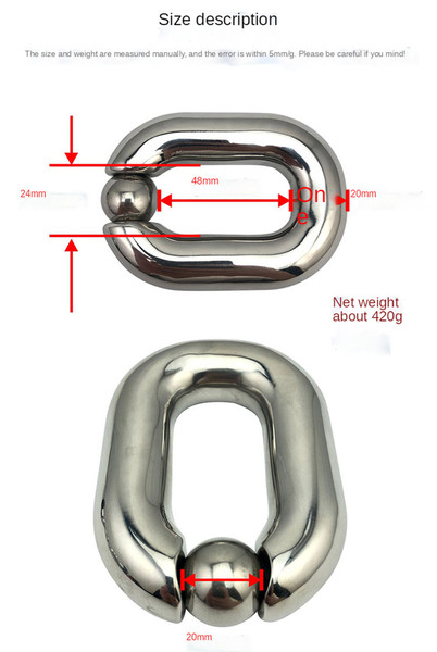 Stainless Steel Ball Stretcher Heavy Duty Scrotum Ring Cock Ring Sex Toys03_副本.jpg