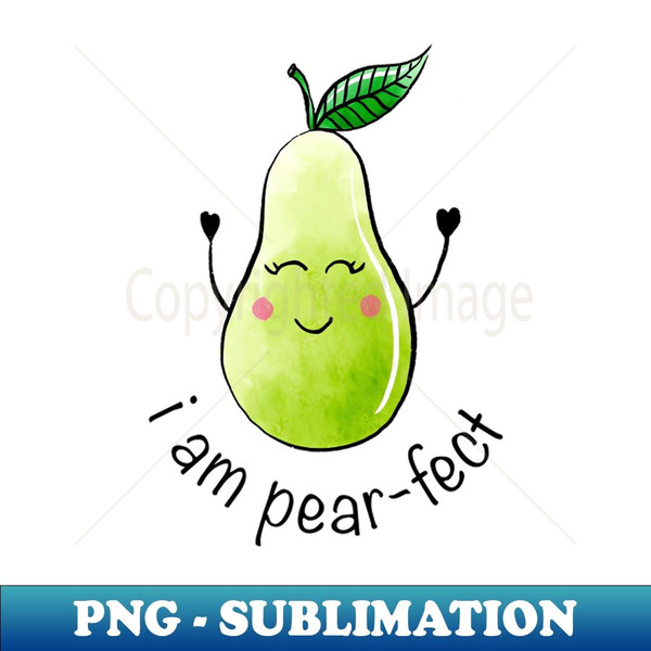 Kawaii Pear - Stylish Sublimation Digital Download