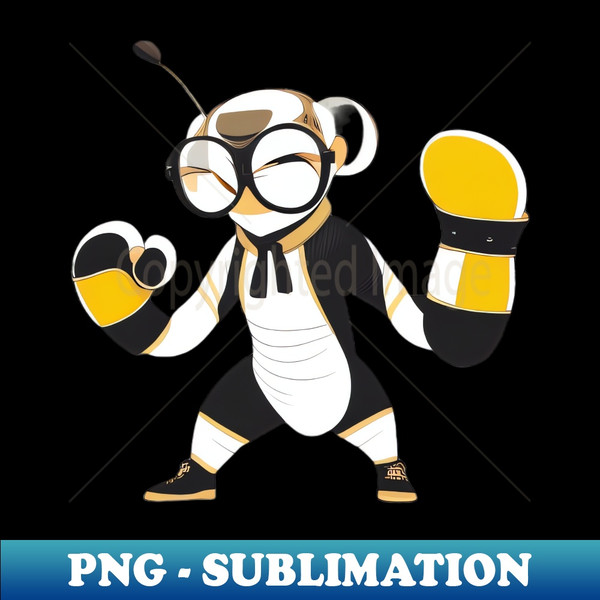 MS-6006_Cute Honeybee wearing boxing gloves with big glasses 3613.jpg