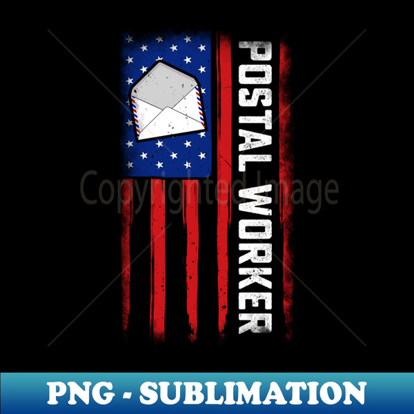 DZ-36089_Postal Worker American Flag Patriotic Postman Rural Carrier 9687.jpg