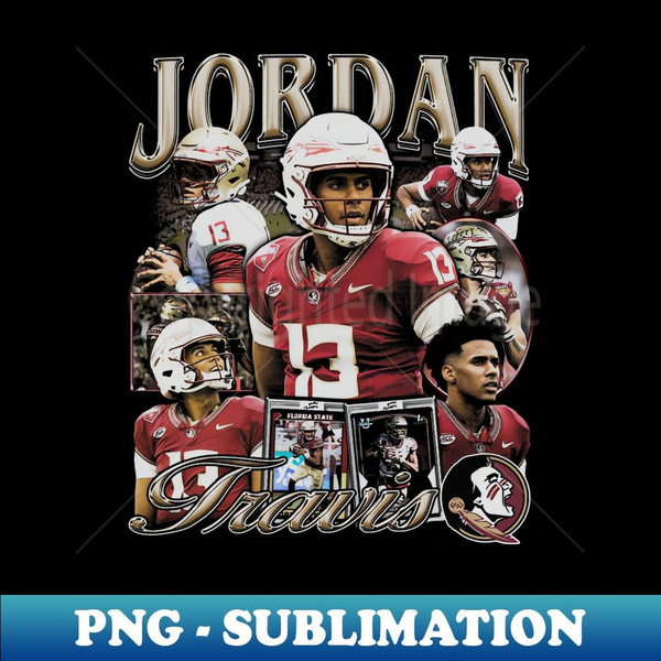 Jordan Travis College Vintage Bootleg - Stylish Sublimation Digital Download