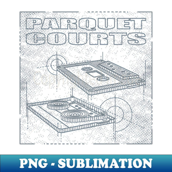 Parquet Courts - Technical Drawing - Instant PNG Sublimation Download