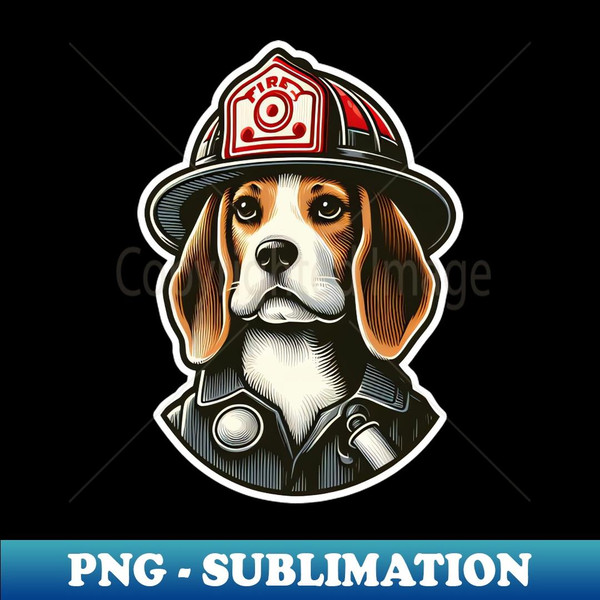 Beagle Fire fighter - Premium Sublimation Digital Download