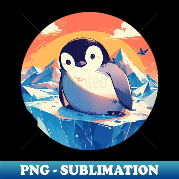 penguin - Vintage Sublimation PNG Download