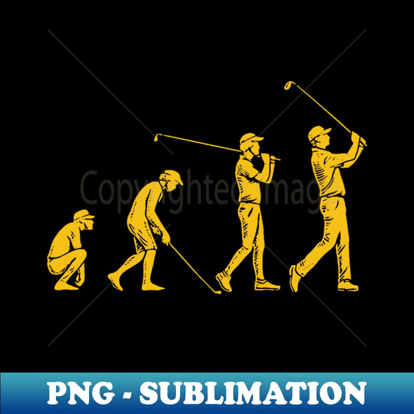 Evolution of Golf - High-Resolution PNG Sublimation File