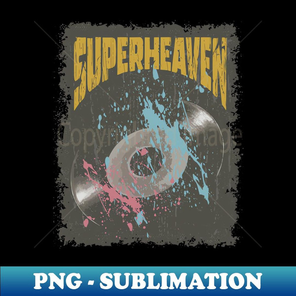 Superheaven Vintage Vynil - PNG Transparent Sublimation File