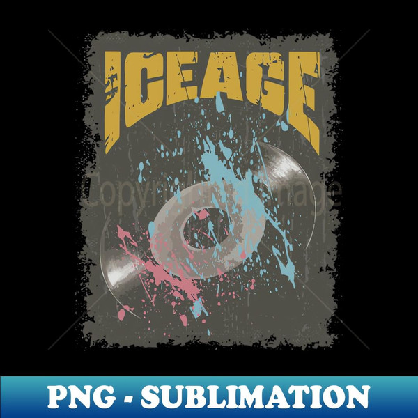 Iceage Vintage Vynil - Instant PNG Sublimation Download