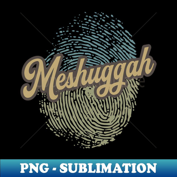 Meshuggah Fingerprint - PNG Transparent Digital Download File for Sublimation