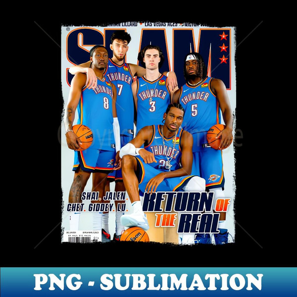 OKC squad - Slam mag - Sublimation-Ready PNG File