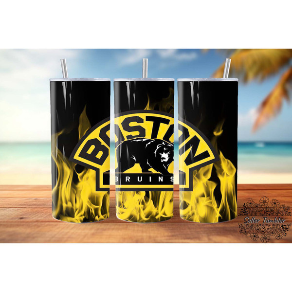 Boston Bruins Tumbler 20 oz Wrap PNG, NHL Tumbler Wraps, Football Tumbler Wrap PNG.jpg