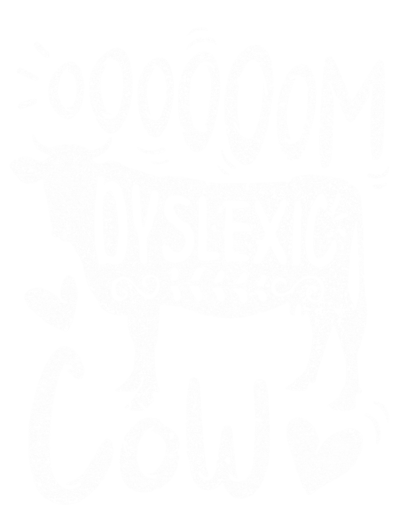 Dyslexia Awareness OOOOM Dyslexic Cow Reading Learning Farm  .png