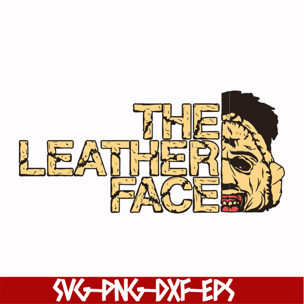 HLW0172-The leather face svg, png, dxf, eps digital file HLW0172.jpg