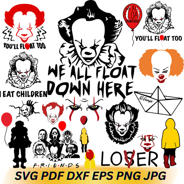 Pennywise-SVG-SVG PDF DXF EPS PNG JPG.png