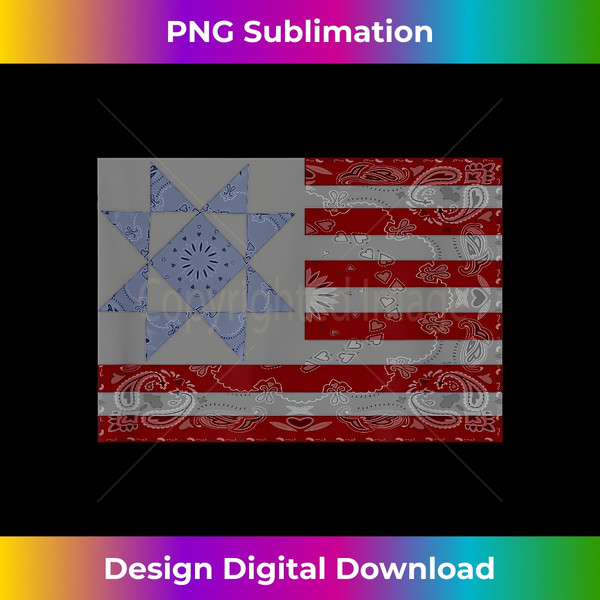 Barn Quilt July 4th s Vintage USA Flag - Aesthetic Sublimation Digital File