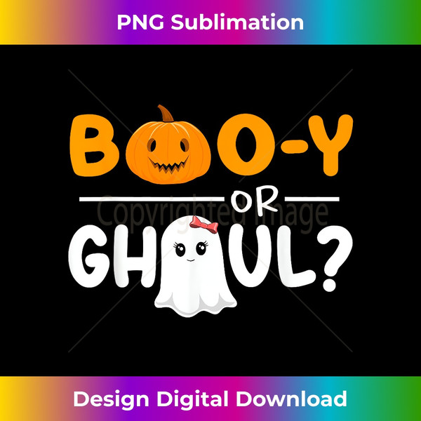 Boo-y Or Ghoul Gender Reveal Halloween Baby Shower Party - High-Quality PNG Sublimation Download