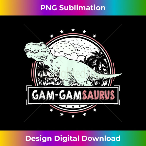 Gam-GamSaurus Gam-Gam s from Grandchildren Mothers Day - Retro PNG Sublimation Digital Download