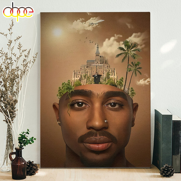 2Pac Makaveli Tree City Hip-hop 90s Poster Canvas.jpg