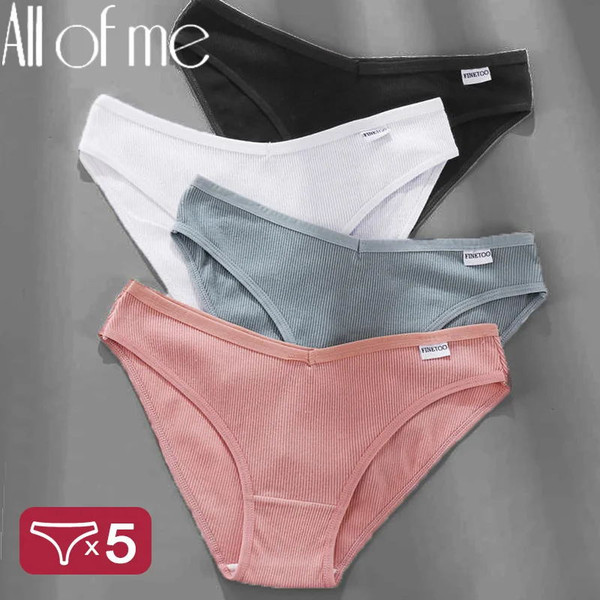 5PCS/Set Women Panties Cotton Underwear Female Panties Solid - Inspire  Uplift