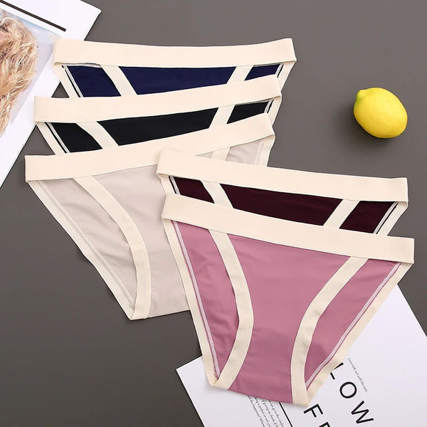 2Pcs Ice Silk Panties Women's Underwear Seamless Comfort Bri - Inspire  Uplift