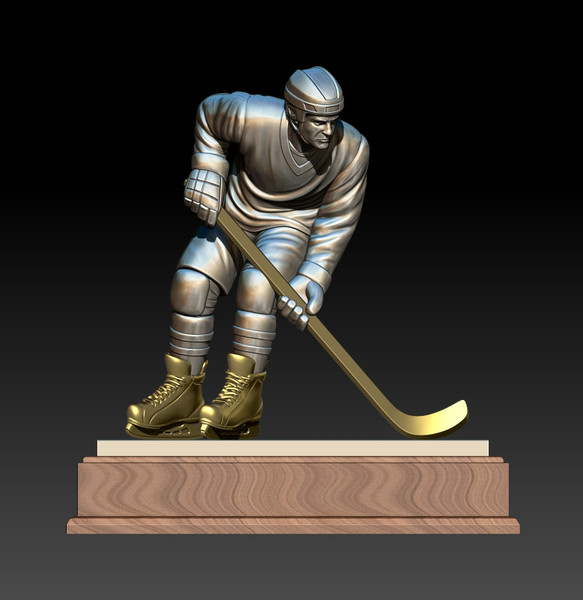 3D STL Model file Figure Hockey Player