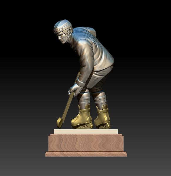 3D STL Model file Figure Hockey Player