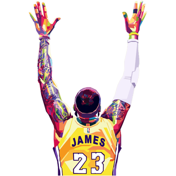 James Colorful Pop Art Perfect Gift Fan.png