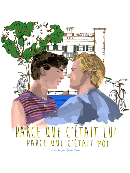 Call Me By Your Name Comic Art (Elio _amp_ Oliver).png