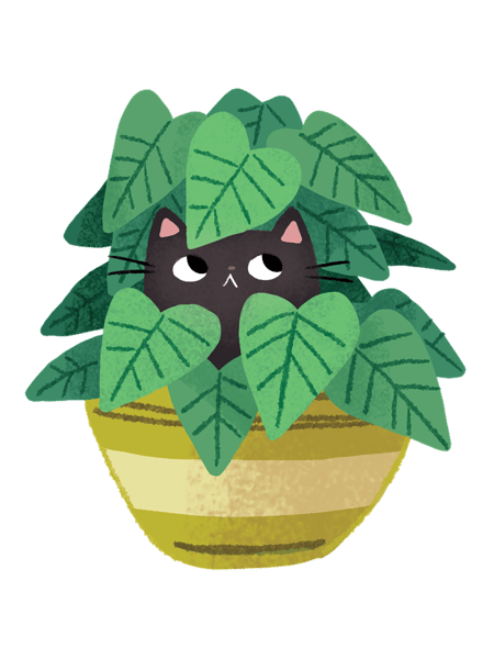 Black Cat In planter.png