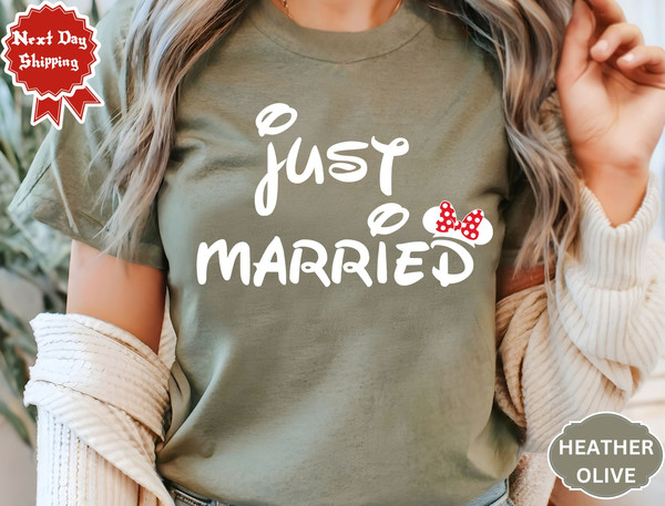 Just Married - (A Year Ago) Disney Couples Matching Unisex T Shirts - Mickey and Minnie -Custom Anniversary.jpg