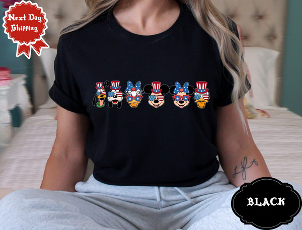 Mickey and Friends Disney 4th of July Shirt, Disney American Patriotic Group Shirt, Disney Family Happy Independence Day 2024, Disney Trip.jpg