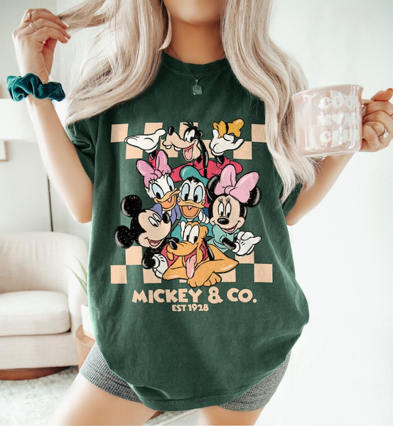 Vintage Mickey & Co Est 1928 Shirt, Mickey And Friends Shirt, Unisex Shirt, Crewneck Shirt, Disney Shirts, Disney Trip Shirt2.jpg
