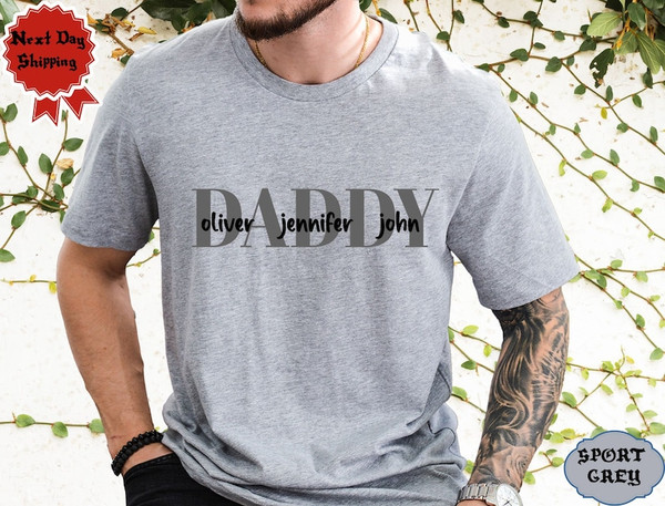 Custom Dad Shirt With Kids Names  Custom Dad Shirt  Personalized Shirt For Dad  Father's Day Shirt  New Dad Gift  Birthday Gift Dad1.jpg