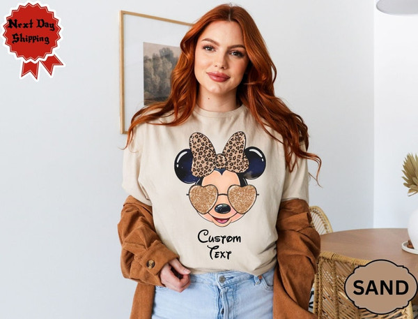 Leopard Minnie Mouse Shirt, Woman Disney Shirt, Minnie Safari Leopard Shirt, Girls Trip Minnie Ears Shirt, Disney Mom, Animal Kingdom Shirt1.jpg