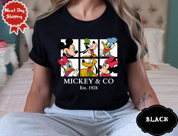 Disney Mickey & CO Est.1928 Mickey and Friends Retro Shirt, Magic Kingdom Holiday Unisex T-shirt1.jpg