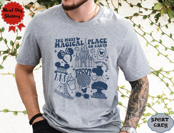 The Most Magical Place On Earth Best Day Ever Epcot Animal Kingdom Shirt Family Matching Walt Disney World Shirt Gift Ideas Men Women1.jpg