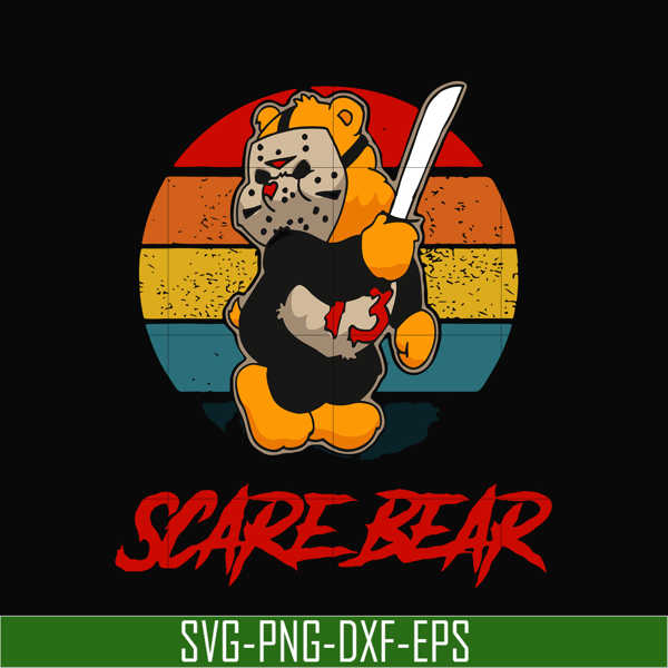 HLW0005-scare bear svg, halloween svg, png, dxf, eps digital file HLW0005.jpg