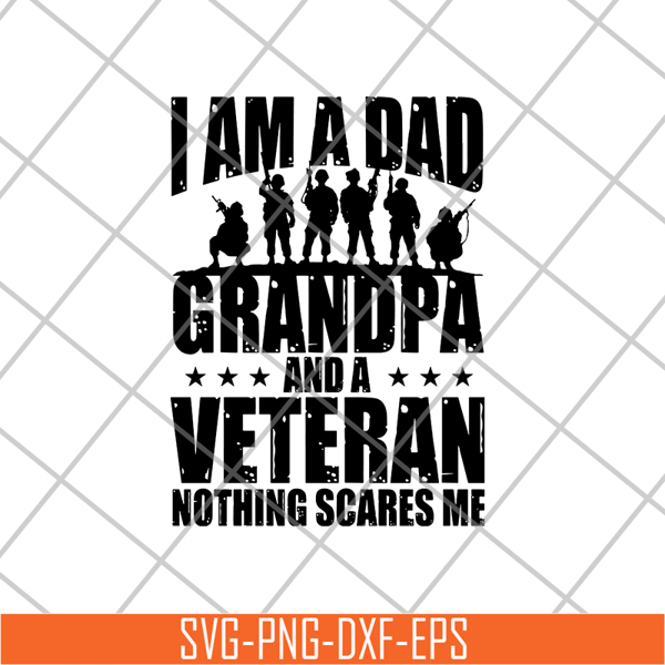 FTD21052104-I am a Dad Grandpa and a Veteran nothing scares me svg, png, dxf, eps digital file FTD21052104.jpg